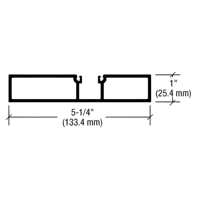 CRL-U.S. Aluminum Door Jamb, White KYNAR® Paint, 21'-9"