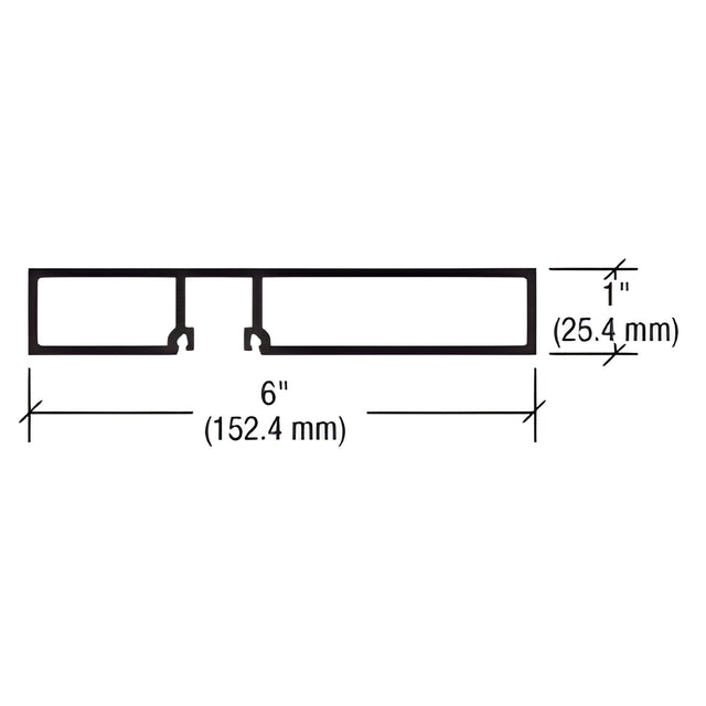 CRL-U.S. Aluminum Door Jamb, White KYNAR® Paint, 21'-9"