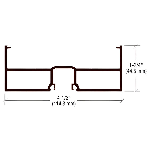 CRL-U.S. Aluminum Door Jamb, White KYNAR® Paint - 24'-2"