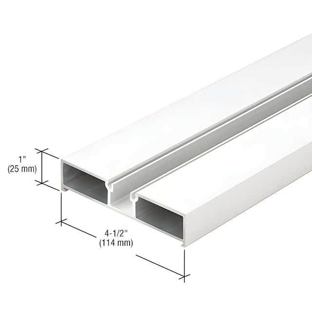 CRL-U.S. Aluminum Door Jamb, White KYNAR® Paint - 24'-2"
