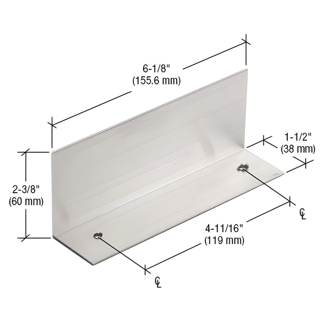 CRL-U.S. Aluminum End Dam for FF600, FF601, and FT601 Storefront Systems- 20/Pk