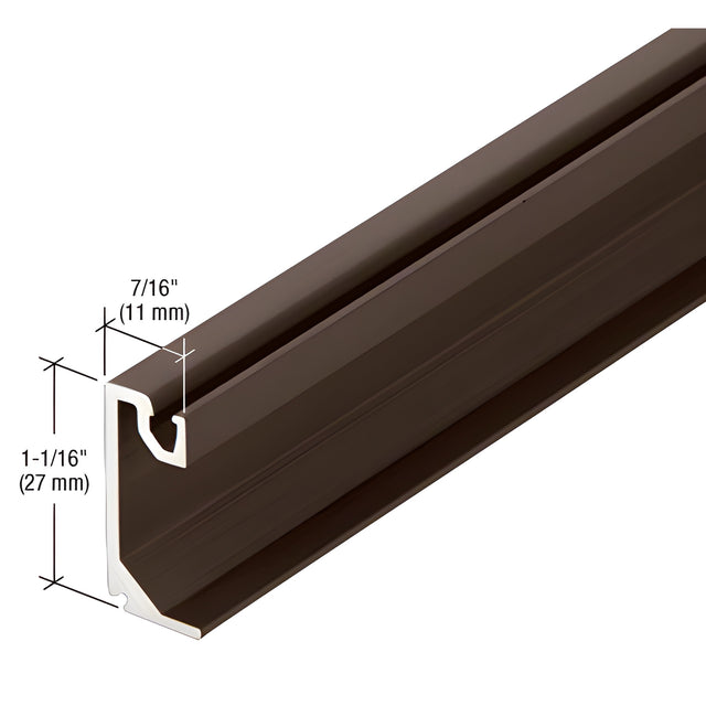 CRL-U.S. Aluminum Exterior Glass Stop, Bronze Black Anodized - 24'-2"