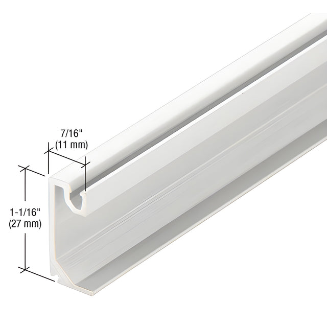 CRL-U.S. Aluminum Exterior Glass Stop, White KYNAR® Paint - 24'-2"