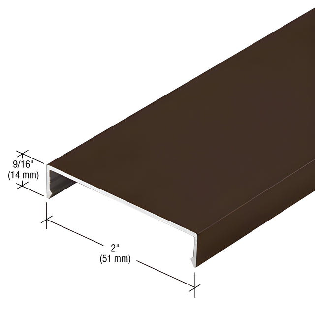 CRL-U.S. Aluminum Face Cap, Bronze Black Anodized - 24'-2"