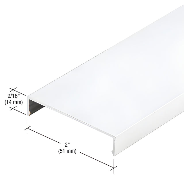 CRL-U.S. Aluminum Face Cap, White KYNAR® Paint - 24'-2"
