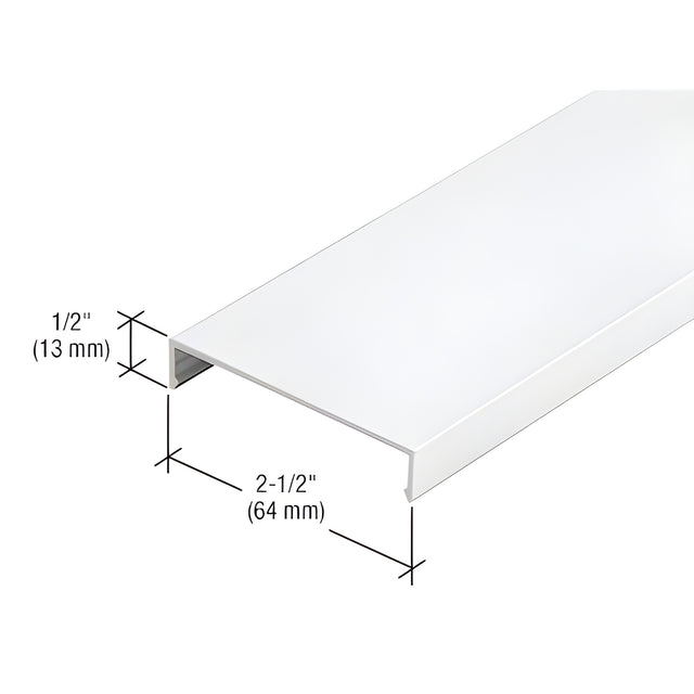 CRL-U.S. Aluminum Face Cap, White KYNAR® Paint - 24'-2"