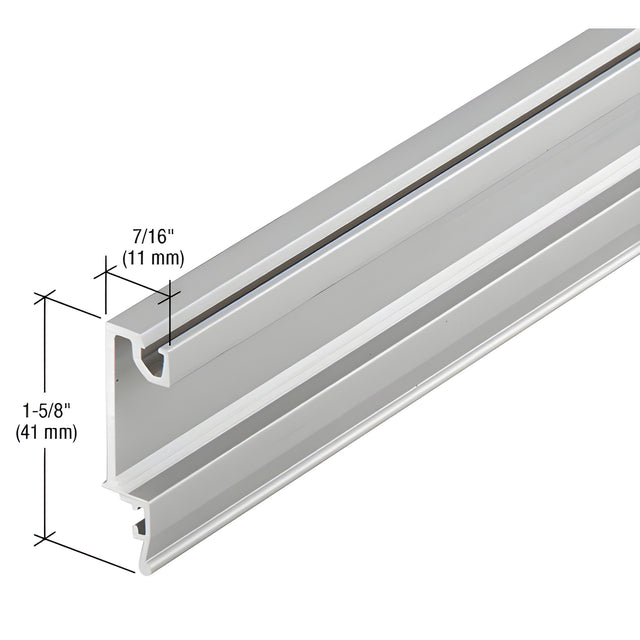 CRL-U.S. Aluminum Face Stop - 24'-2", Clear Anodized Class 1