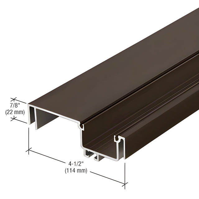 CRL-U.S. Aluminum Female Expansion Mullion - 24'-2", Dark Bronze/Black Anodized Class 1