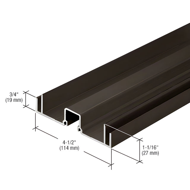 CRL-U.S. Aluminum Female Expansion Mullion, Bronze Black Anodized- 24'-2"