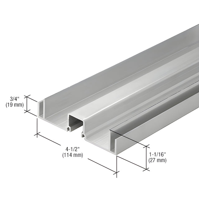 CRL-U.S. Aluminum Female Expansion Mullion, Clear Anodized - 24'-2"
