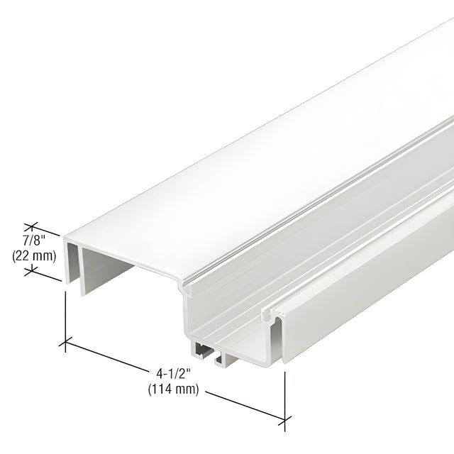 CRL-U.S. Aluminum Female Expansion Mullion, White KYNAR® Paint - 24'-2"