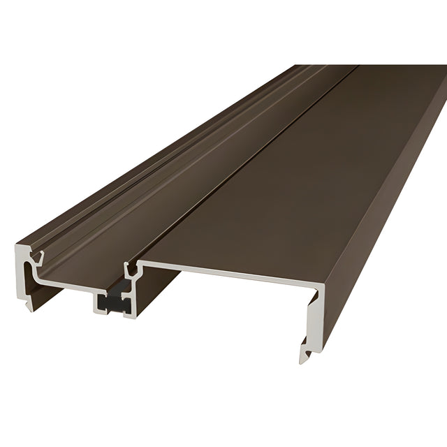 CRL-U.S. Aluminum Female Section Snap Mullion Thermally Bronze Black Anodized - 24'-2"