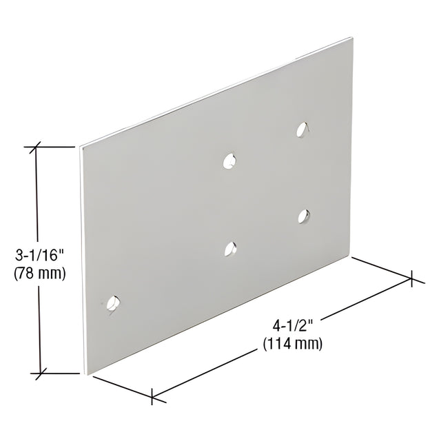 CRL-U.S. Aluminum Flat End Dam for TN451 and TT451 Window Wall Systems- 20/Pk