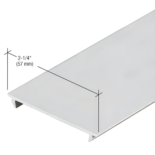CRL-U.S. Aluminum Flush Insert - 24'-2", Clear Anodized Class 1