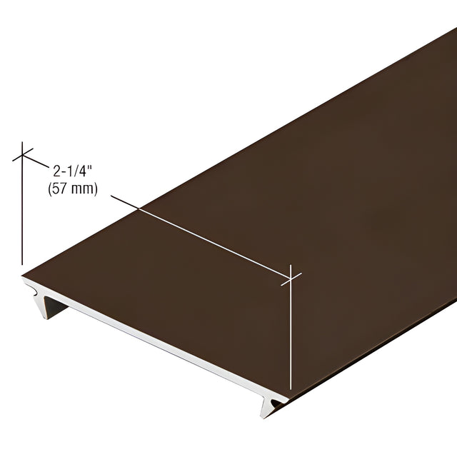 CRL-U.S. Aluminum Flush Insert - 24'-2", Dark Bronze/Black Anodized Class 1