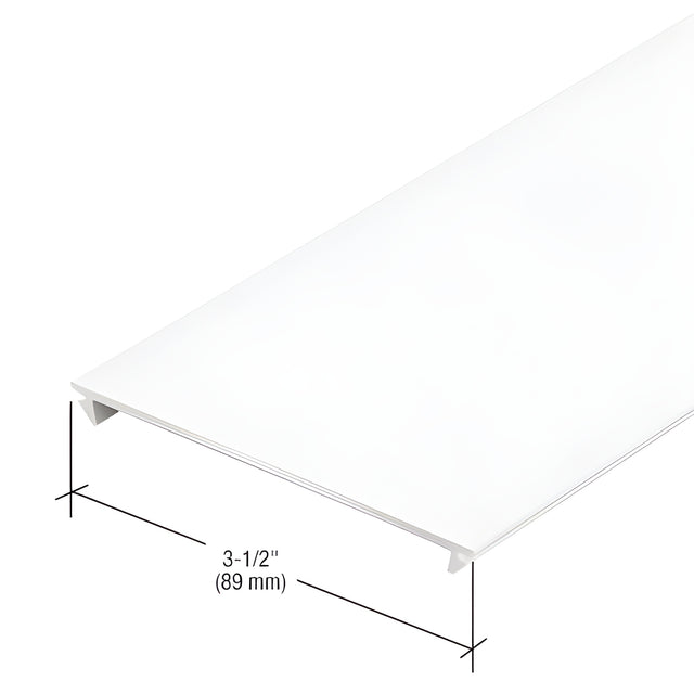 CRL-U.S. Aluminum Flush Insert, White KYNAR® Paint - 24'-2"
