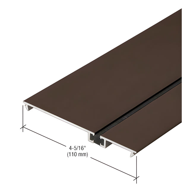 CRL-U.S. Aluminum Flush Jamb Insert, Thermally Improved, Bronze Black Anodized - 24'-2"