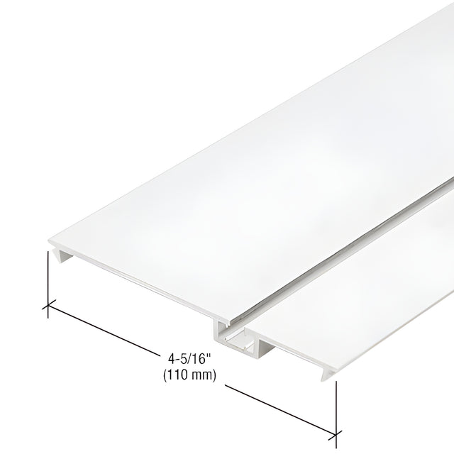 CRL-U.S. Aluminum Flush Jamb Insert, White KYNAR® Paint - 24'-2"