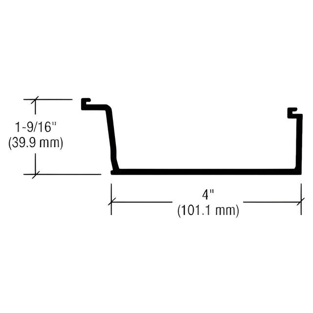 CRL-U.S. Aluminum Glazing Bead for Inside Glazing, Custom Paint- 24'-2"
