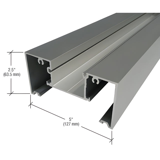 CRL-U.S. Aluminum Head/Jamb for 1-5/16" Glass - 24'-2", Clear Anodized Class 1