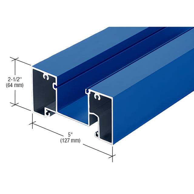 CRL-U.S. Aluminum Head Mullion for 1" Glass, 24'-2", Custom KYNAR® Paint