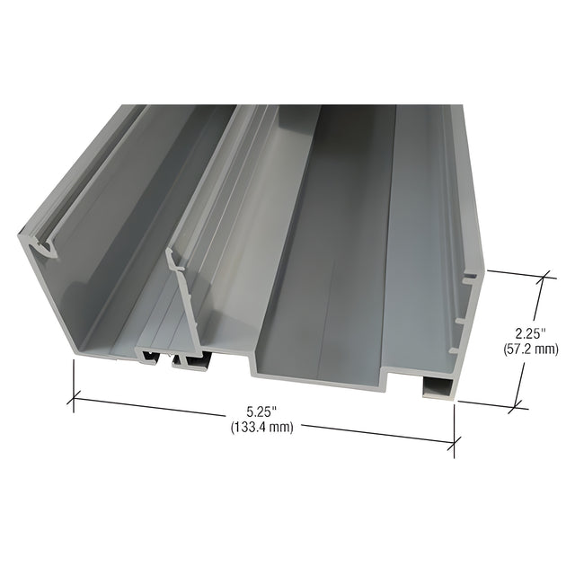 CRL-U.S. Aluminum Head/Sill - 24'-2", Clear Anodized Class 1