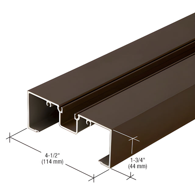 CRL-U.S. Aluminum Head and Jamb Mullion, Bronze Black Anodized - 24'-2"