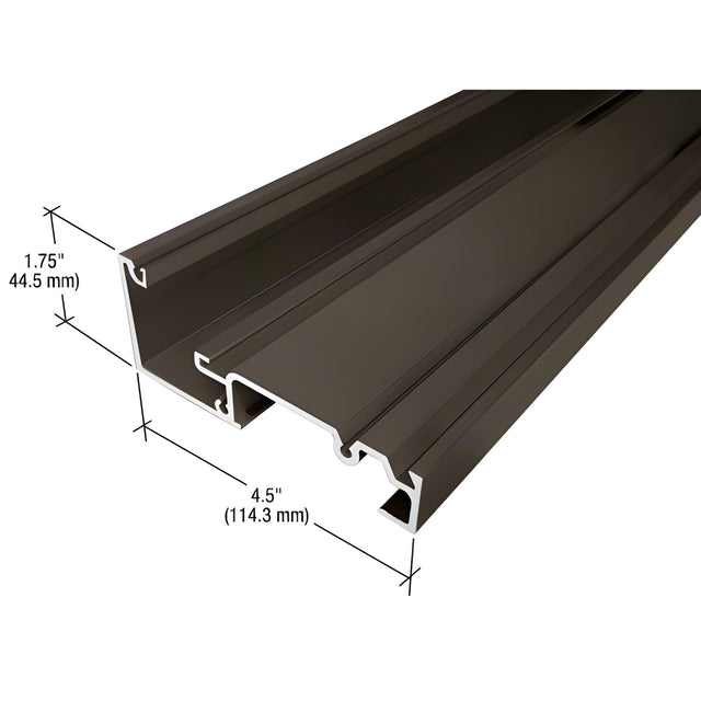 CRL-U.S. Aluminum Header, Bronze Black Anodized - 24'-2"