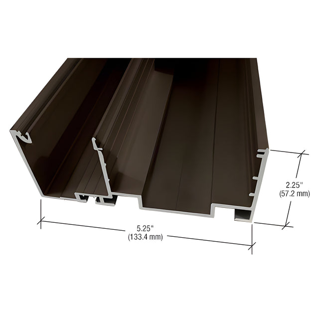 CRL-U.S. Aluminum Header/Sill - 24'-2", Dark Bronze/Black Anodized Class 1