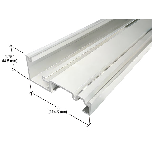 CRL-U.S. Aluminum Header, White KYNAR® Paint- 24'-2"