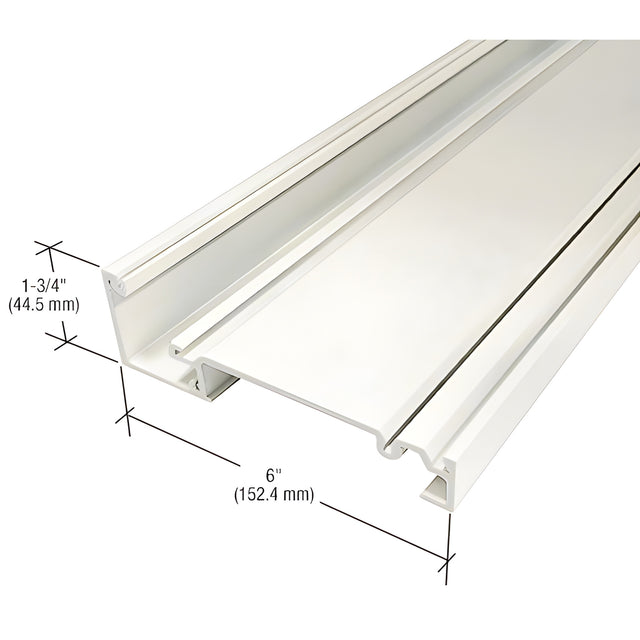CRL-U.S. Aluminum Header, White KYNAR® Paint- 24'-2"