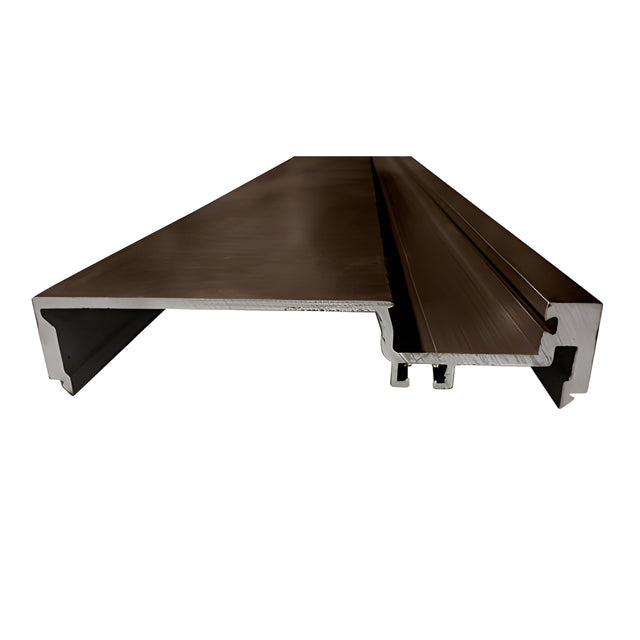 CRL-U.S. Aluminum Heavy-Duty 6" Male Split Mullion, Dark Bronze Anodic- 24'-2"