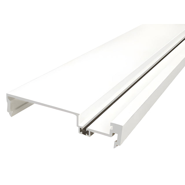 CRL-U.S. Aluminum Heavy-Duty 6" Male Split Mullion, Thermally Improved, White Kynar® Paint- 24'-2"