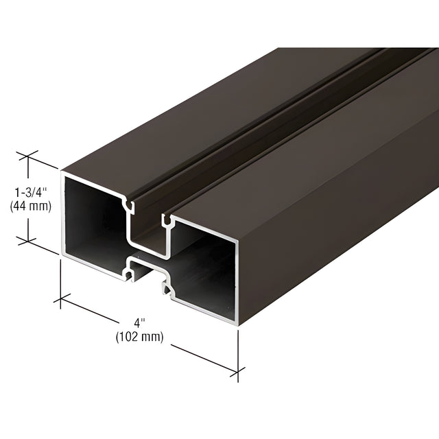 CRL-U.S. Aluminum Hollow Door Jamb, Bronze Black Anodized - 24'-2"