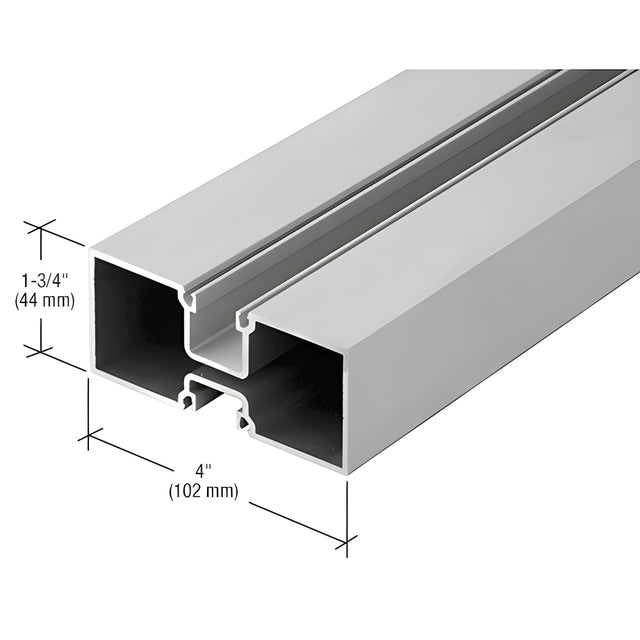 CRL-U.S. Aluminum Hollow Door Jamb, Clear Anodized - 24'-2"