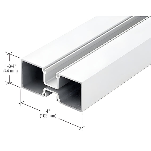 CRL-U.S. Aluminum Hollow Door Jamb, White KYNAR® Paint- 24'-2"