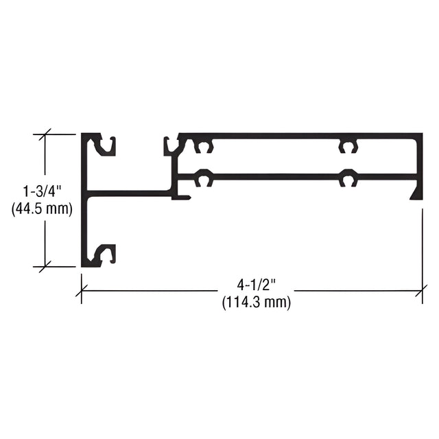 CRL-U.S. Aluminum Horizontal, Custom Paint- 24'-2"