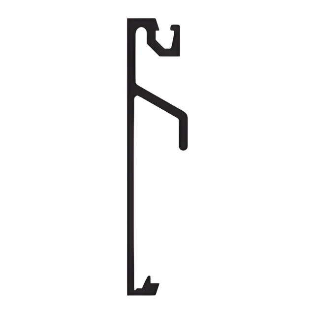 CRL-U.S. Aluminum Horizontal Face Cover - 24'-2", Dark Bronze/Black Anodized Class 1