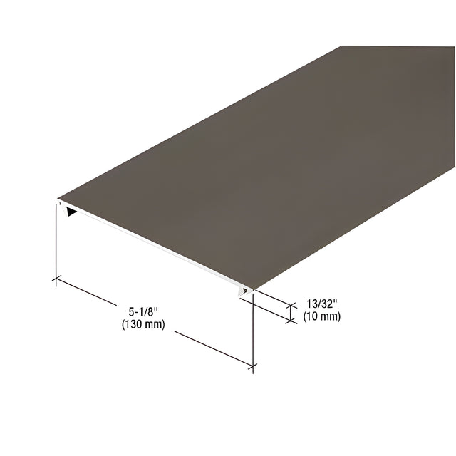 CRL-U.S. Aluminum Horizontal Flat Insert, 24'-2", Dark Bronze/Black Anodized Class 1