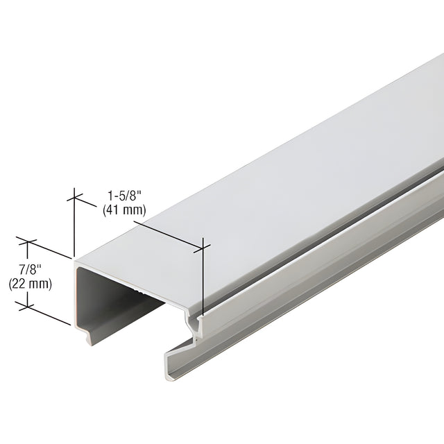 CRL-U.S. Aluminum Horizontal Glass Stop for 4" Mullions, Clear Anodized - 24'-2"
