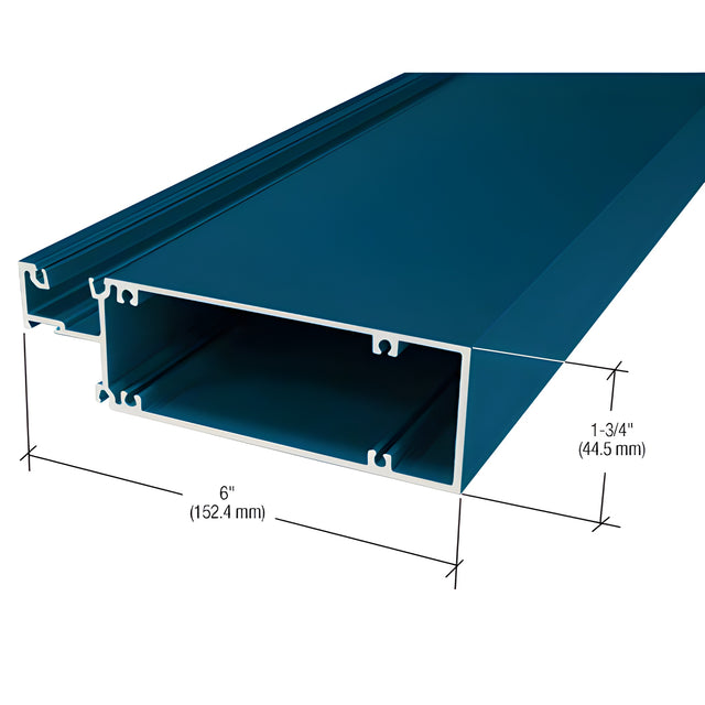 CRL-U.S. Aluminum Horizontal Mullion for 1/4" Glass, Custom Paint- 24'-2"