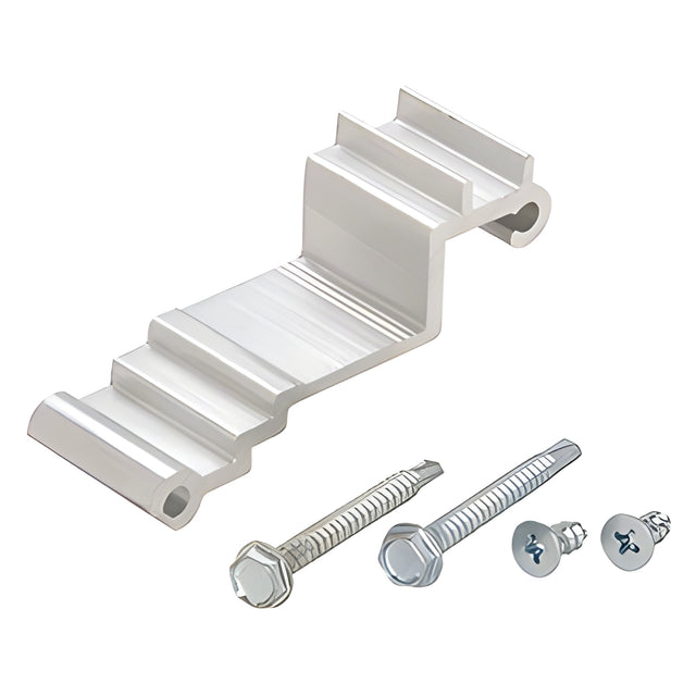 CRL-U.S. Aluminum Horizontal and Sill Anchor Clip with Screws - 20/Pk