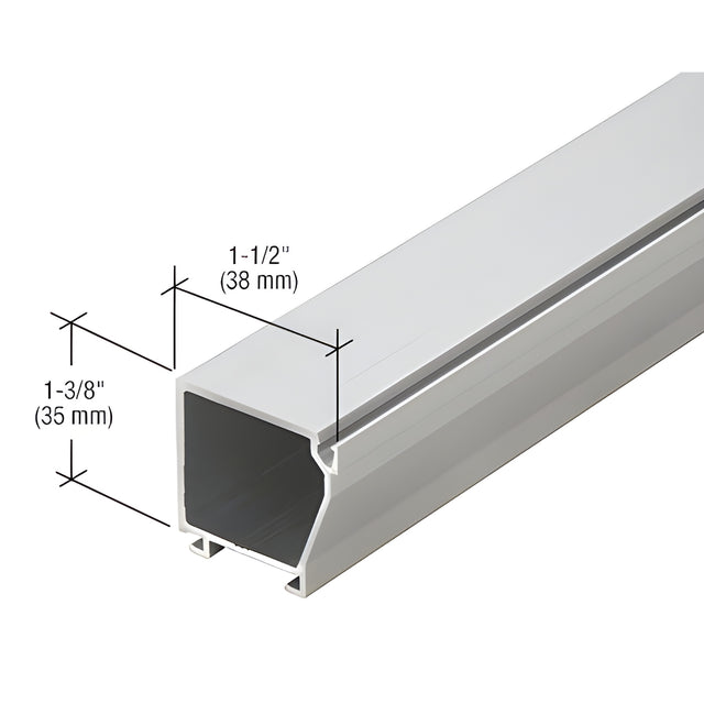 CRL-U.S. Aluminum Horizontal and Sill Glass Stop, Clear Anodized Class 1 - 24'-2"