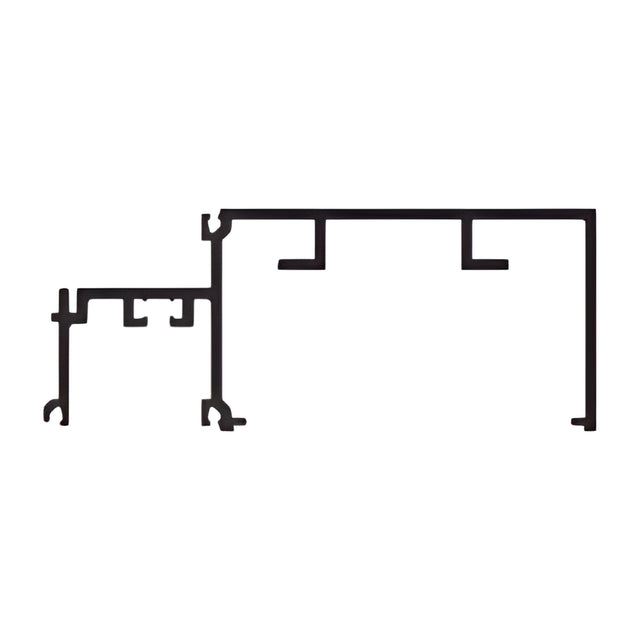 CRL-U.S. Aluminum Horizontal for 1" Glass. Custom Paint, 24'-2"