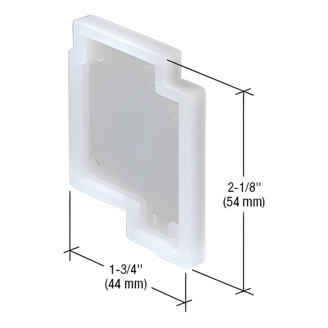 CRL-U.S. Aluminum Injected Molded End Dam- 20/Pk