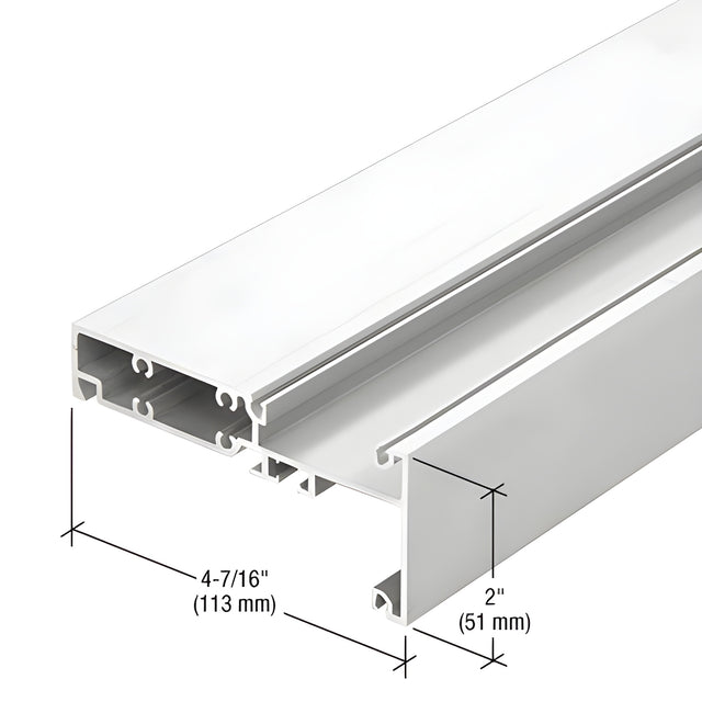CRL-U.S. Aluminum Interior Glaze Horizontal, White KYNAR® Paint - 24'-2"