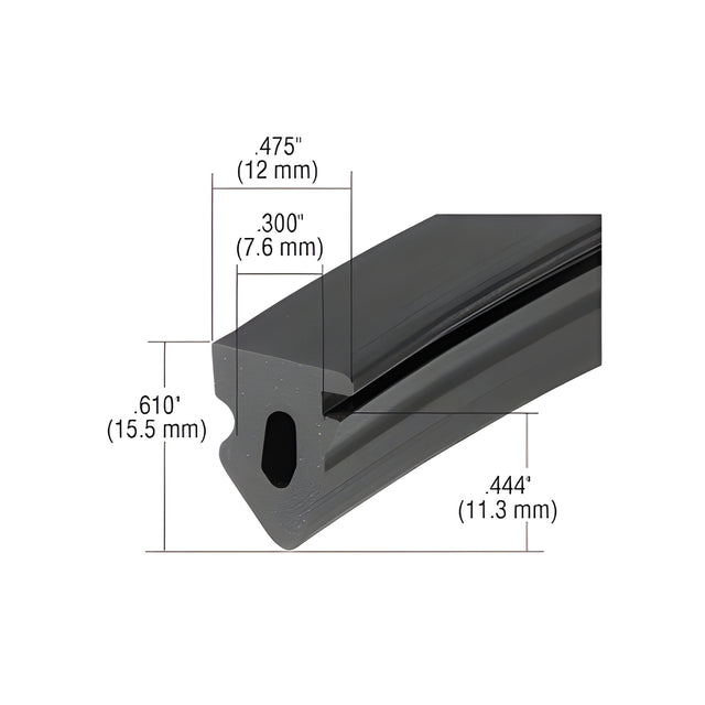 CRL-U.S. Aluminum Interior Wedge Gasket - 200'/RL