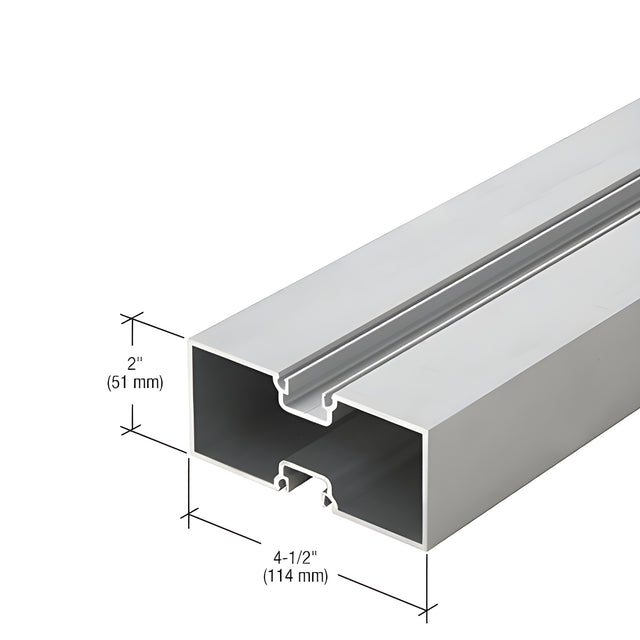 CRL-U.S. Aluminum Intermediate Door Jamb Single Acting, Clear Anodized - 21'-9"