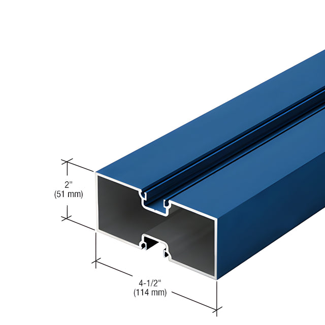 CRL-U.S. Aluminum Intermediate Door Jamb Single Acting, Custom Paint - 21'-9"