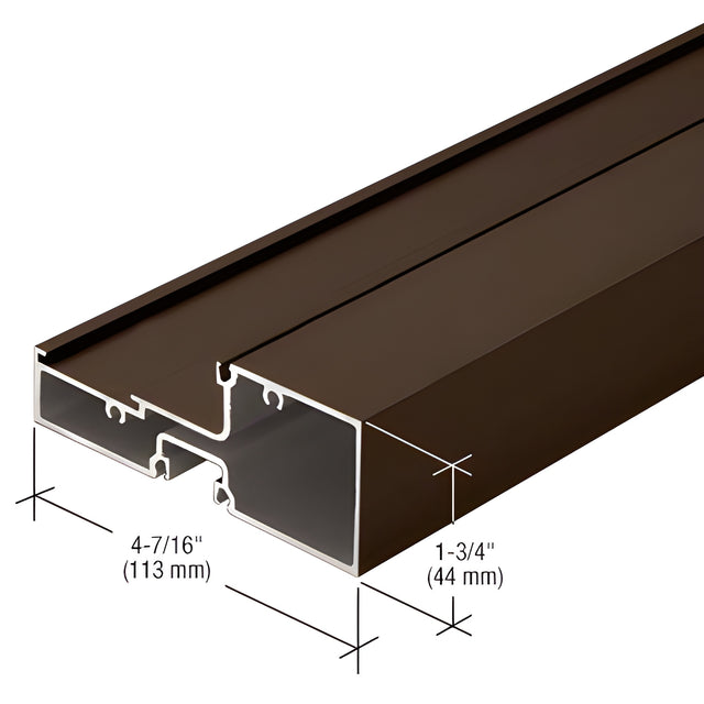 CRL-U.S. Aluminum Intermediate Horizontal Mullion, Bronze Black Anodized - 24'-2"